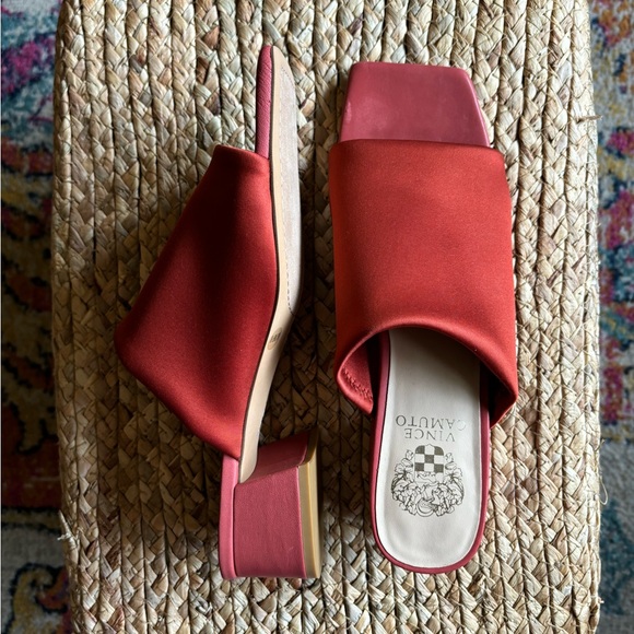 Vince Camuto Block Kitten Heels in Moroccan Clay - Picture 2 of 12